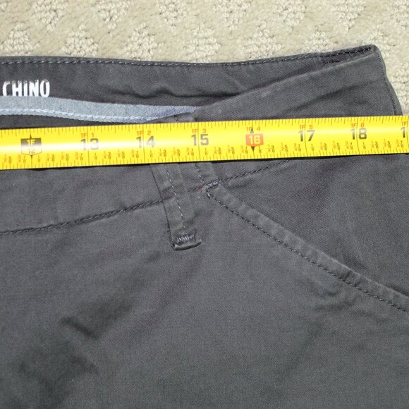Lee Size 16M Cropped Grey Tailored Slim Straight Leg Chino Pants - Picture 5 of 5